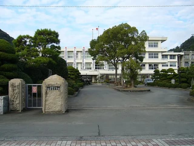 吉田高校の外観