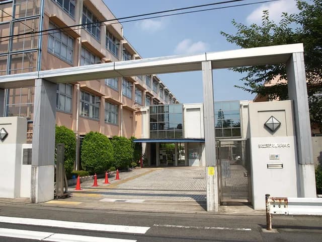 深沢高校の外観