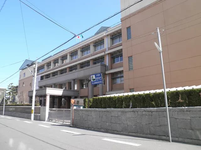 松山商業高校の外観