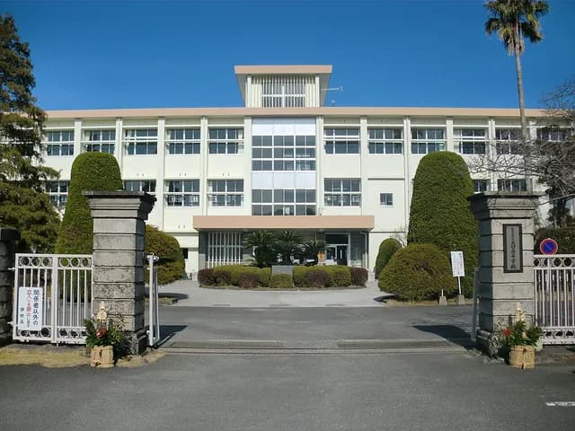大口高校の外観