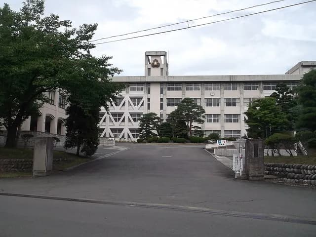 寒河江高校の外観