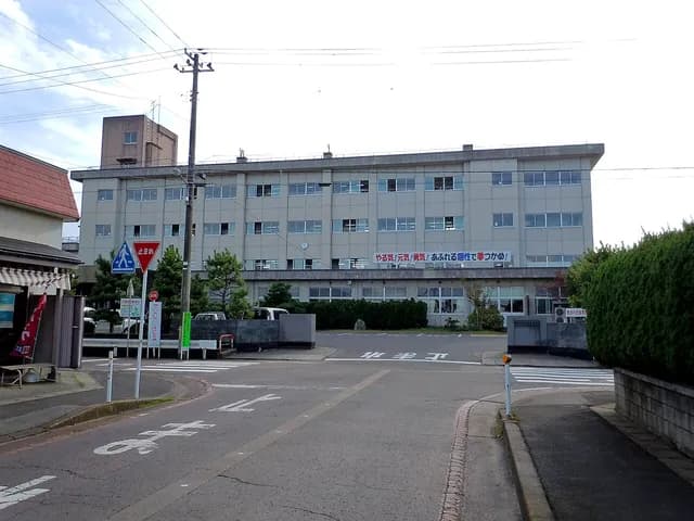 分水高校の外観