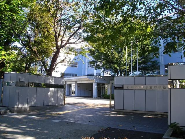千早高校の外観