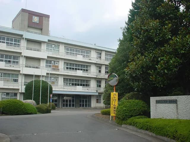 石岡第一高校の外観
