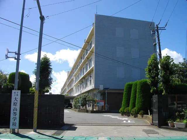 大原高校の外観