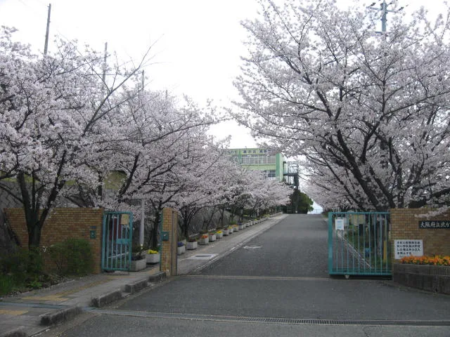 北かわち皐が丘高校の外観
